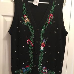 Lord & Taylor Not Ugly Christmas Sweater Vest